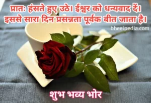 Good Morning Quotes in Hindi for love